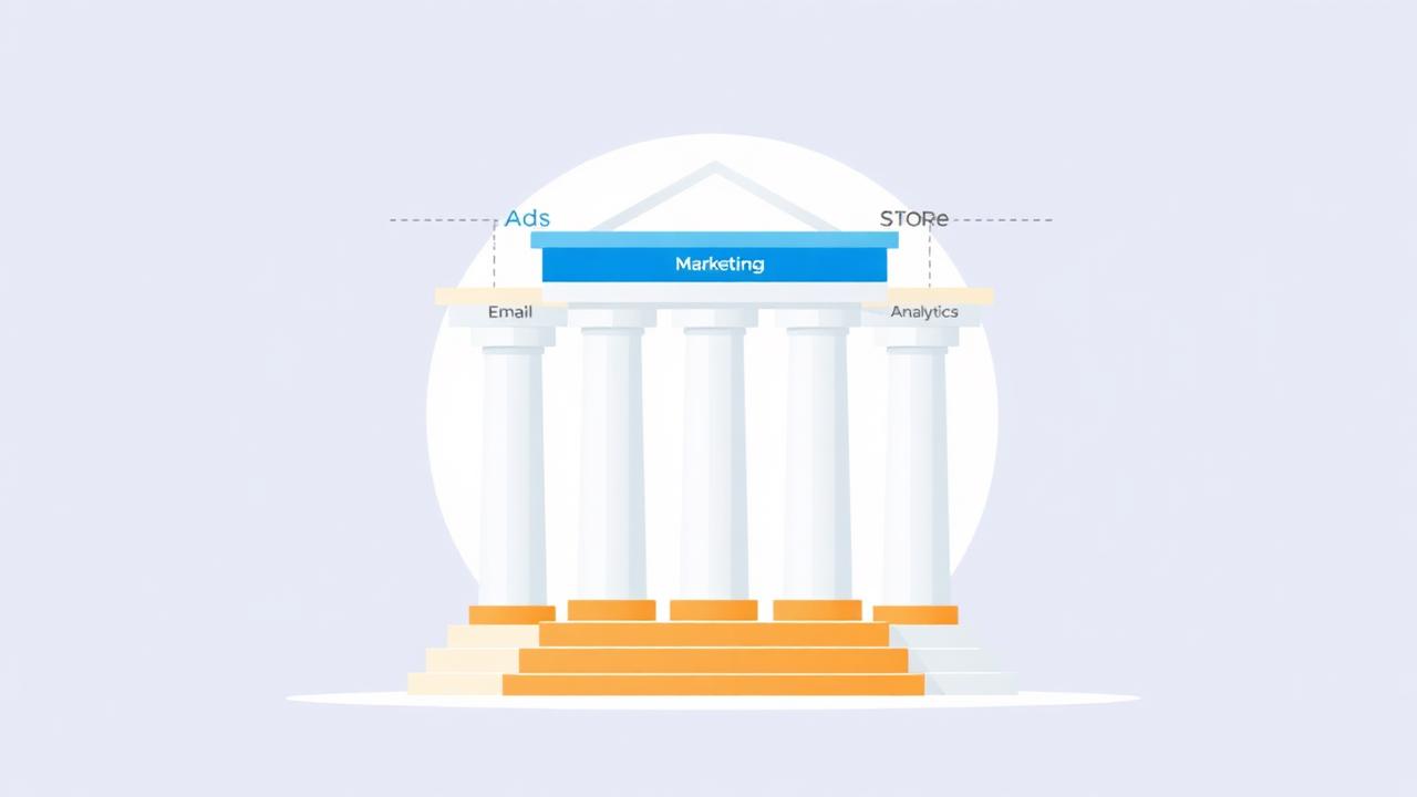 Webshop marketing stratégia – teljes rendszer ábra